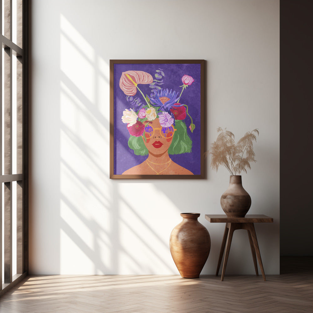 Flower head Poster