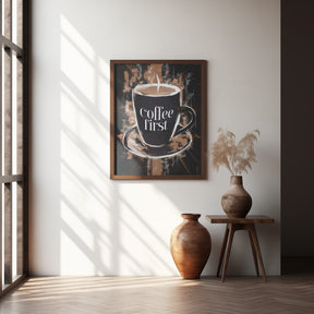 Coffee First Poster