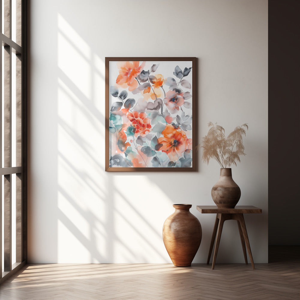 Watercolor Floral No. 2 Poster