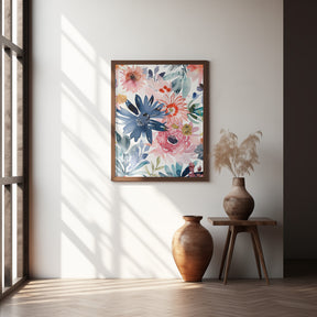 Watercolor Floral No. 1 Poster