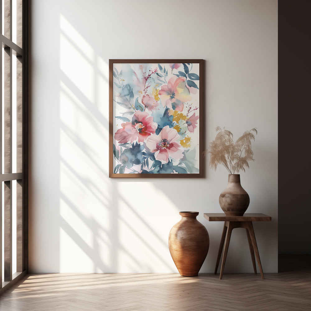 Watercolor Floral No. 4 Poster