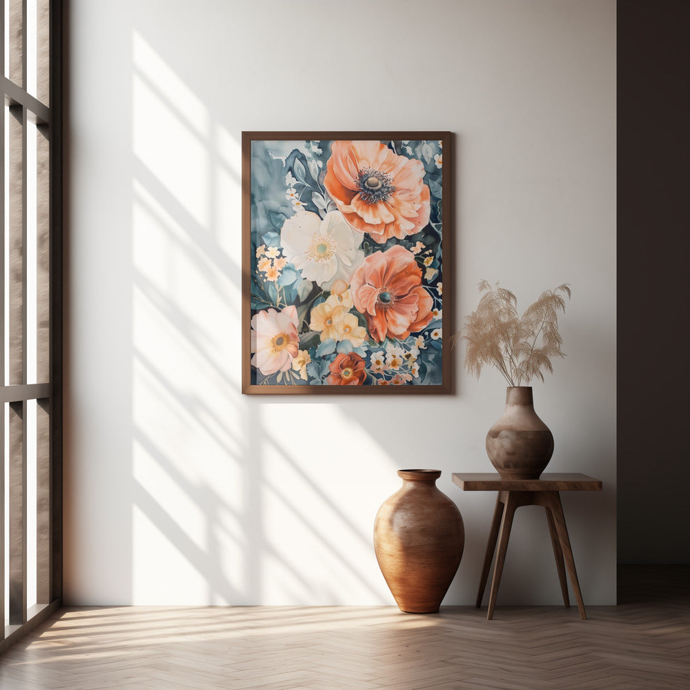 Watercolor Floral No. 7 Poster