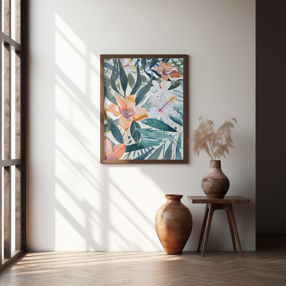 Watercolor Floral No. 9 Poster