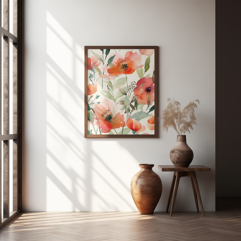 Watercolor Floral No. 10 Poster