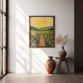 Sunflower Plantation Poster