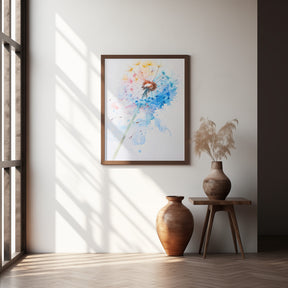 Abstract Dandelion Poster