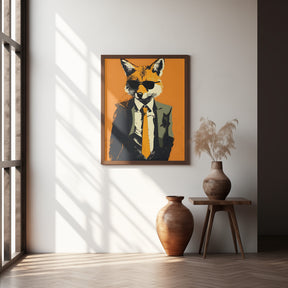 Fox In a Suit Poster