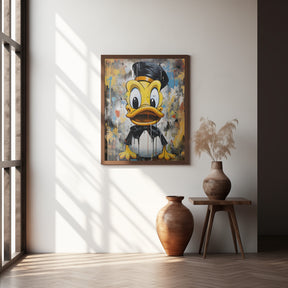 Street Art Duck Poster