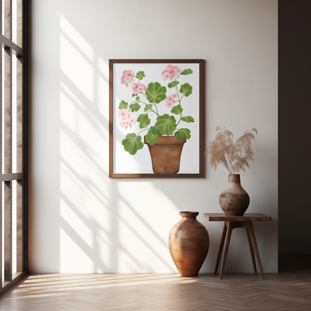 Pink Geranium Poster