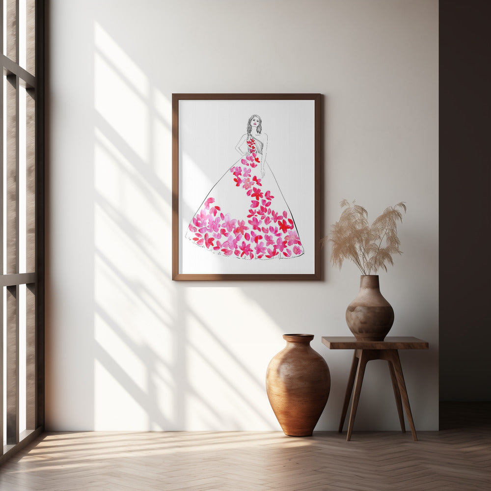 Oleta fashion illustration Poster