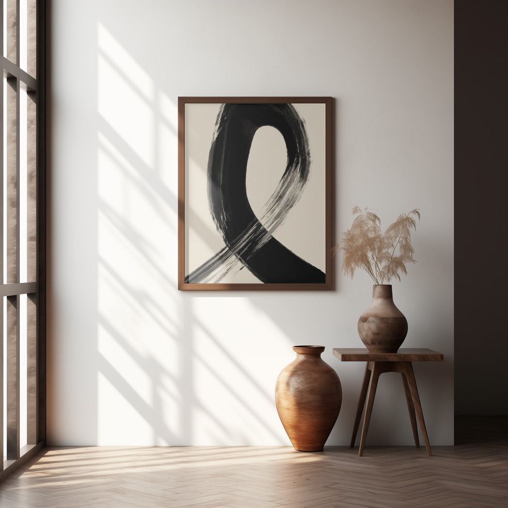 Black Strokes No 27 Poster