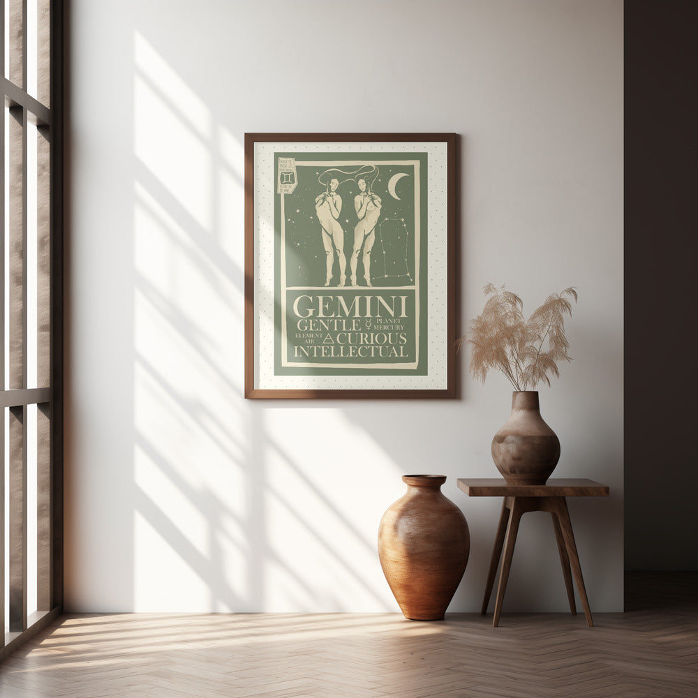 Gemini Zodiac Poster Poster