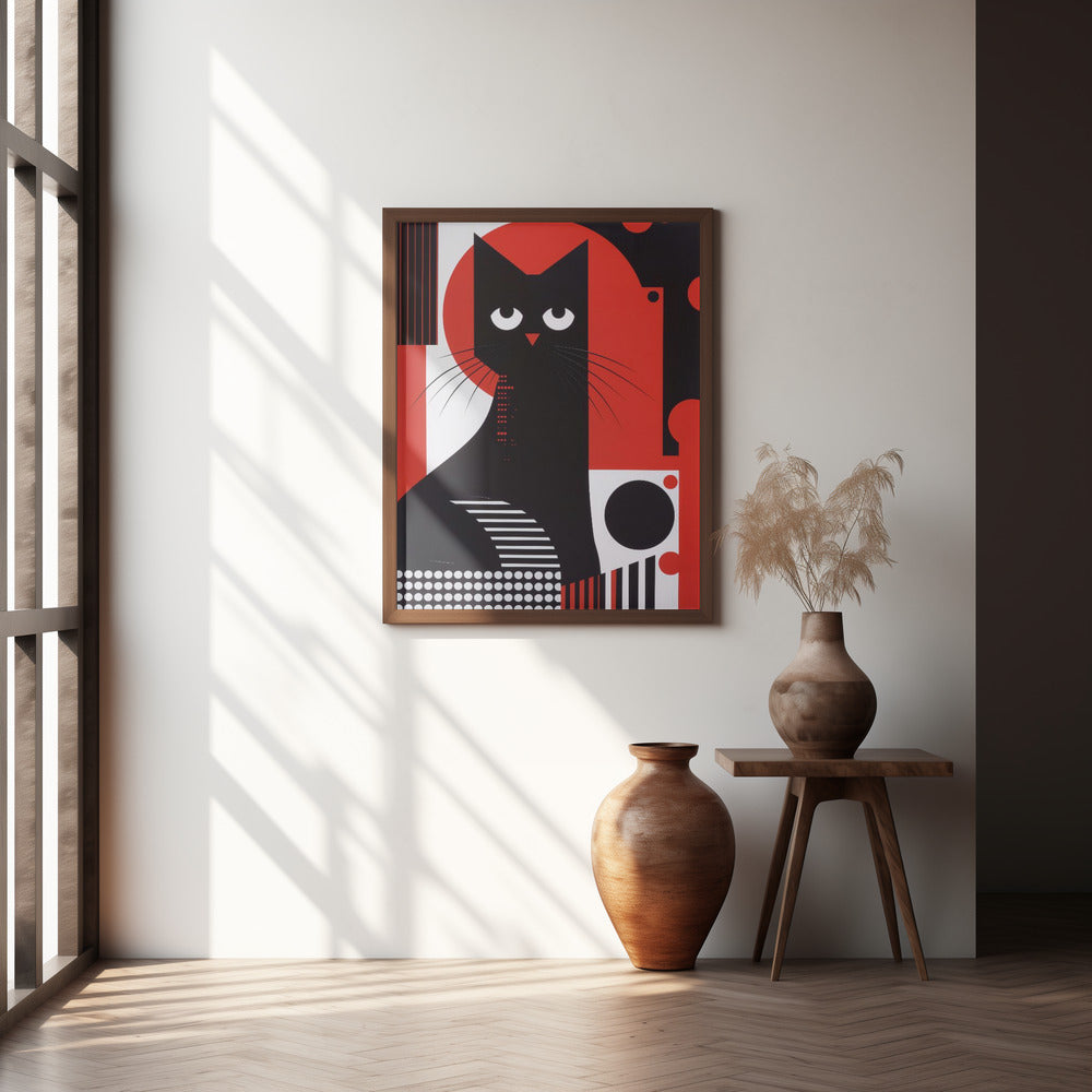 The Abstract Cat Poster