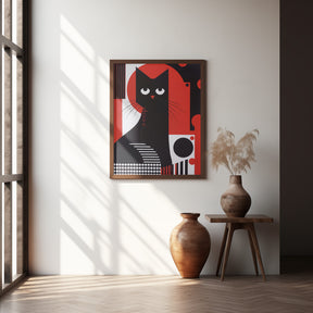 The Abstract Cat Poster