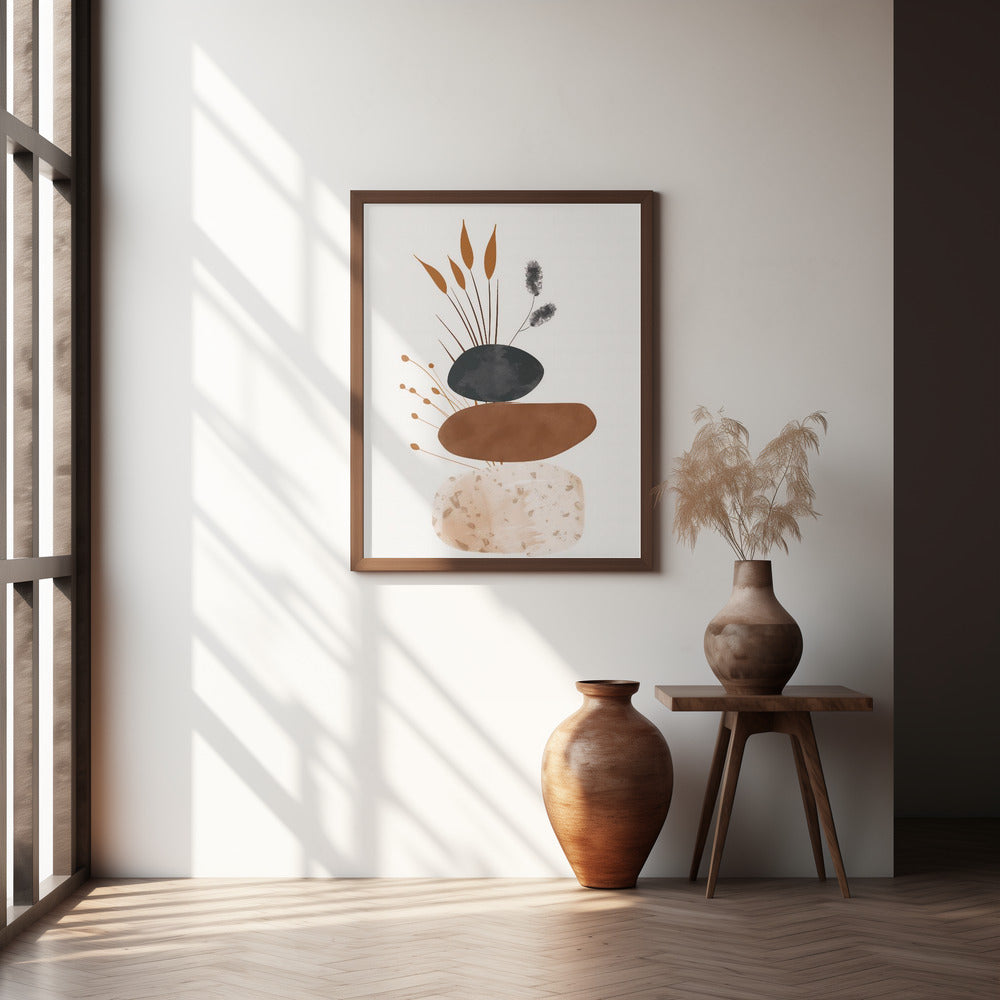 Abstract Minimalist Shapes No 4 Poster