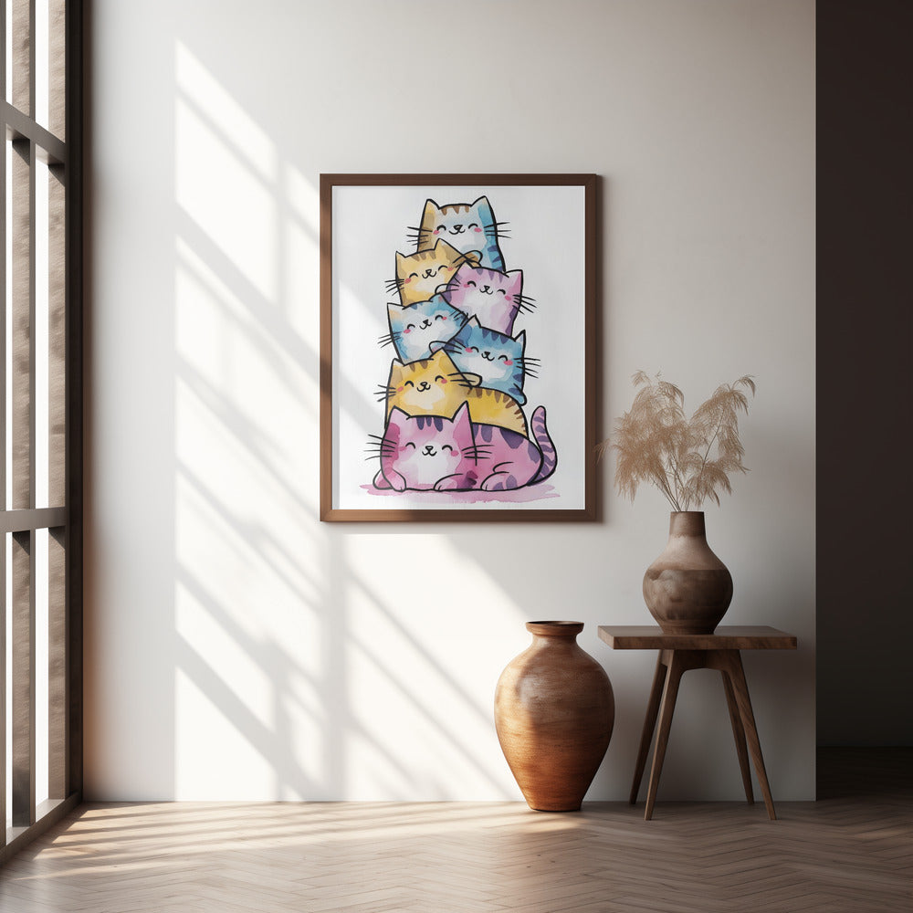 Happy Cats Poster