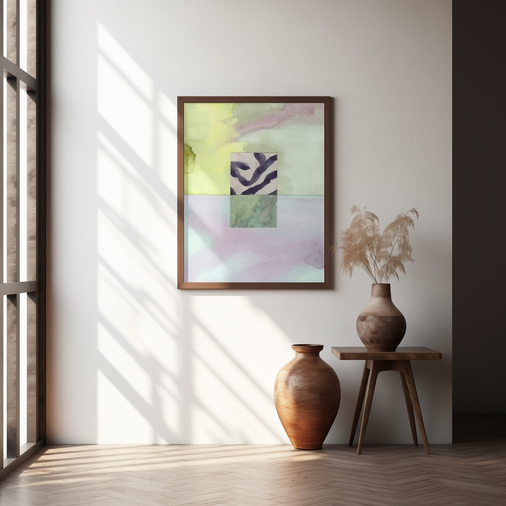 Watercolor abstract composition 8 Poster