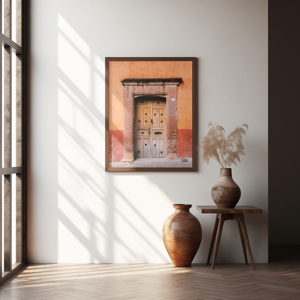 San Miguel de Allende Door | Mexico Travel Photography Poster