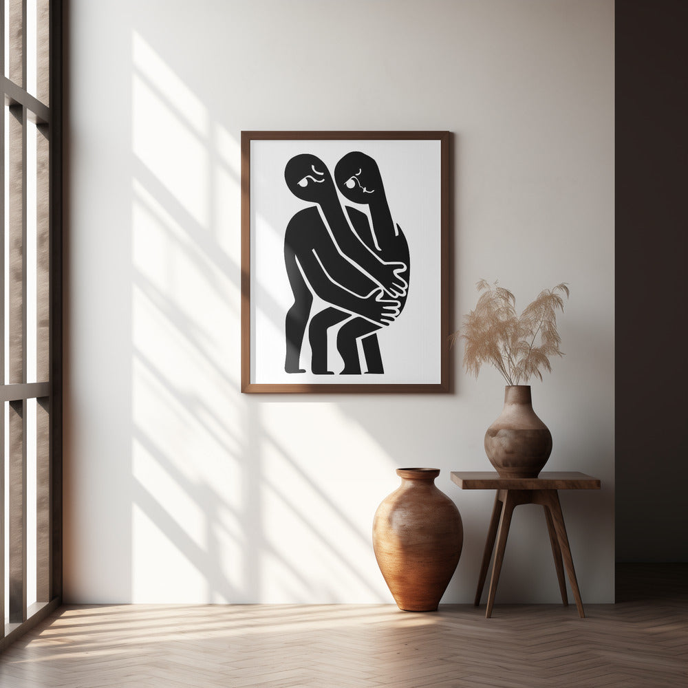 Abstract Hug No 1 Poster