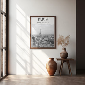 Minimalistparisbw Ratioiso Poster