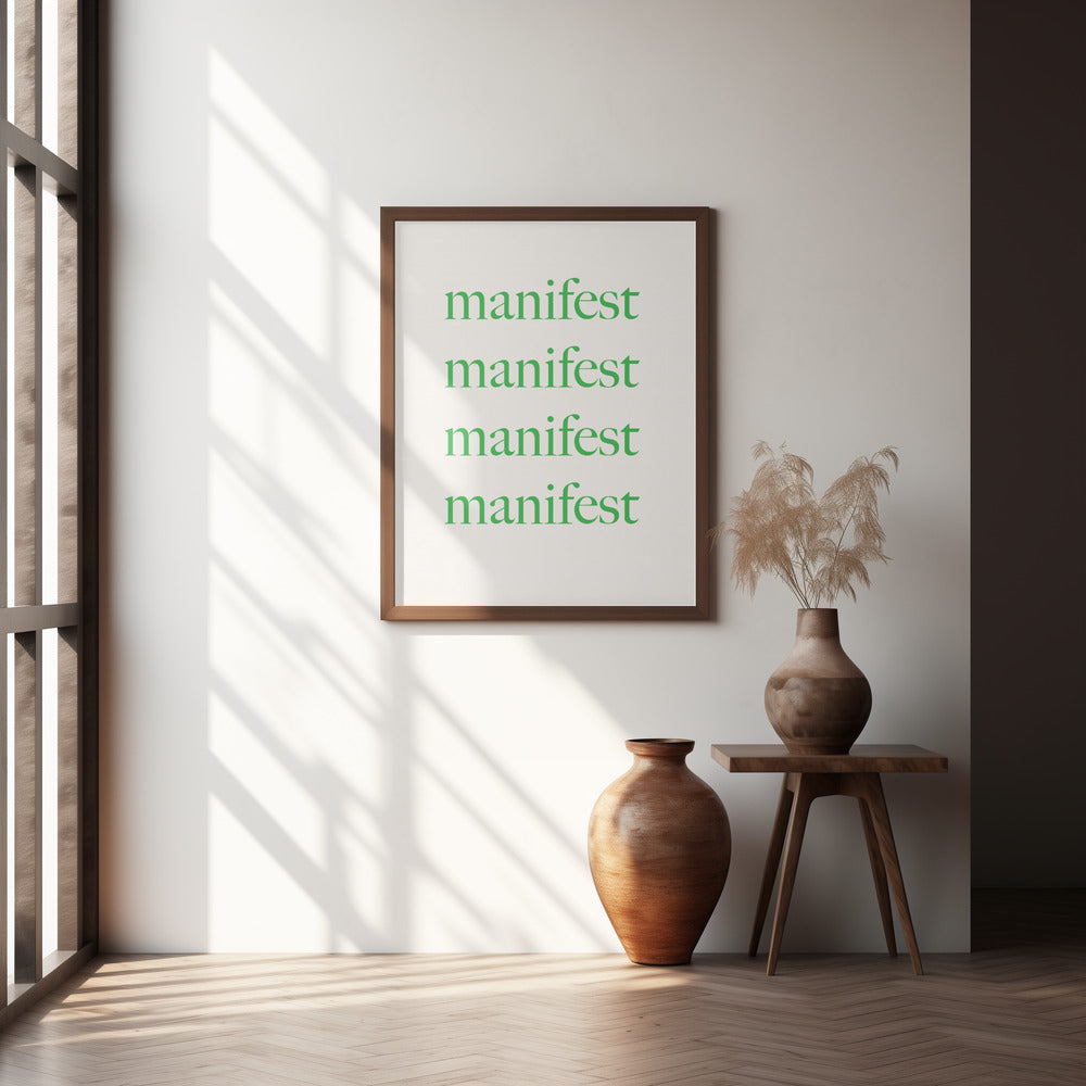 Manifestgreenbeige Ratio2x3 Poster