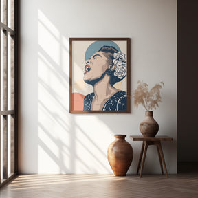 Billie Holiday Portrait Poster