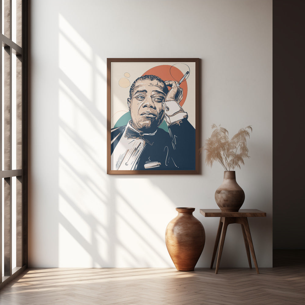 Louis Armstrong Portrait Poster