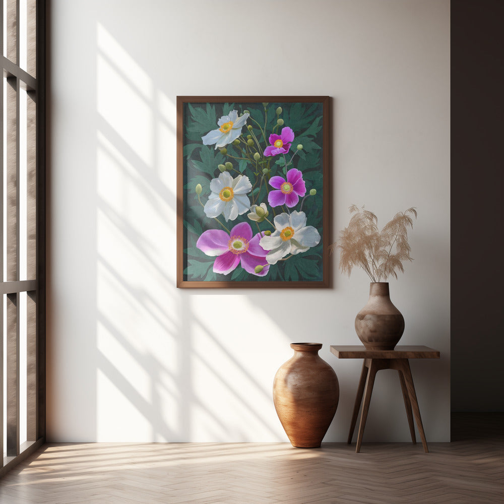 Anemone Flowers Poster