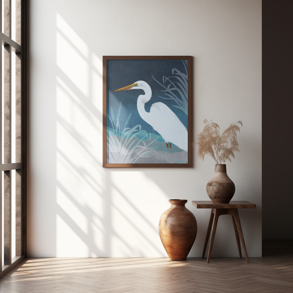 Egret Copy Poster