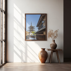 Historic Kyoto with Yasaka Pagoda Poster