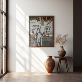 Sevilla White Horse Poster