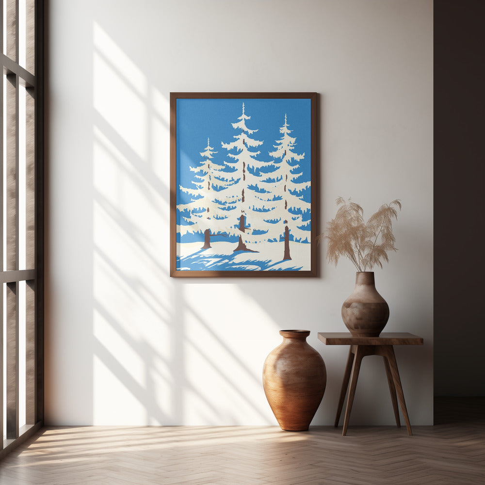 Harz Winter Trees Poster