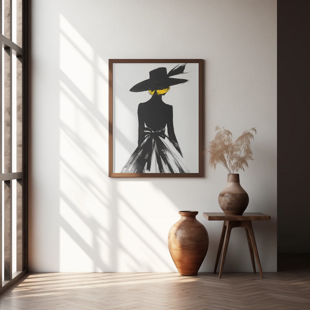 The Lady In the Black Hat Poster