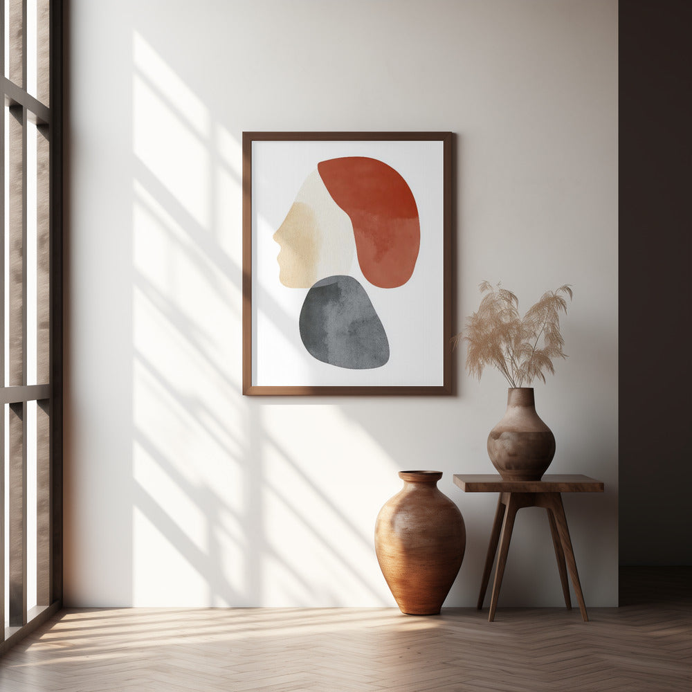 Abstract Minimalist Shapes No 1 Poster