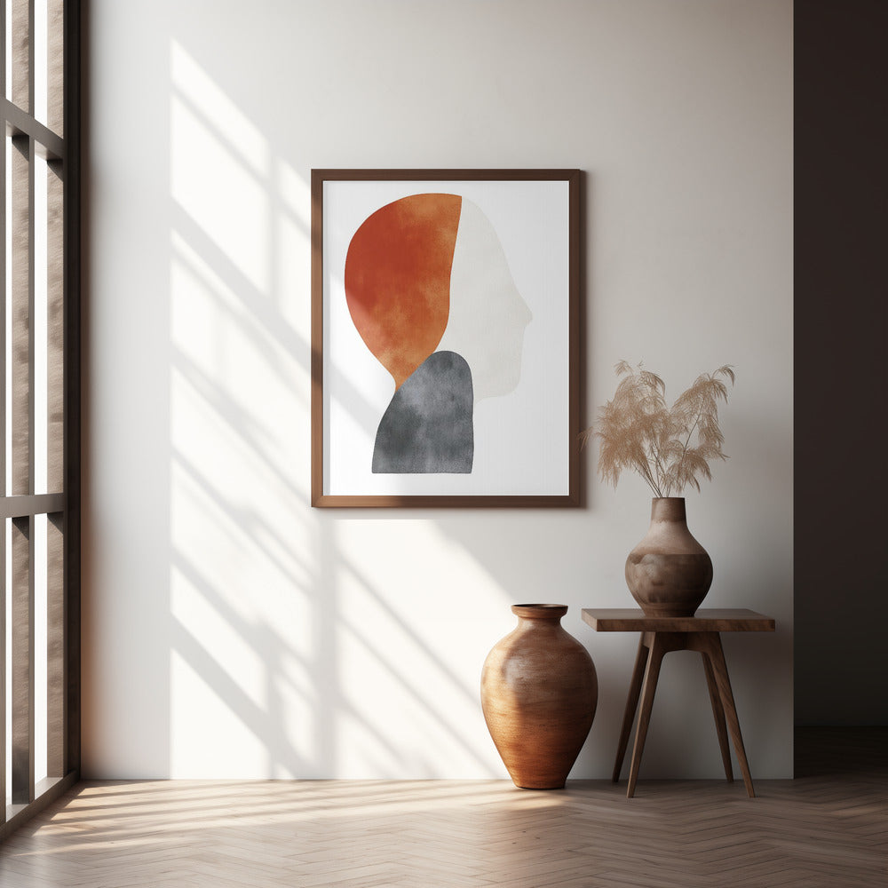 Abstract Minimalist Shapes No 2 Poster