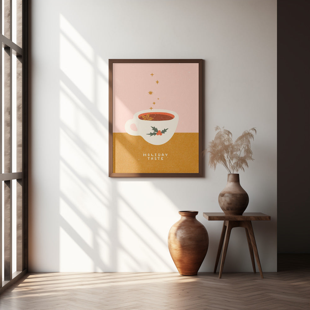 Mulled wine mug. Holiday Taste Poster