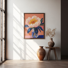 Blooming Peony Poster