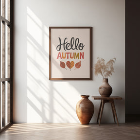 Hello Autumn Poster