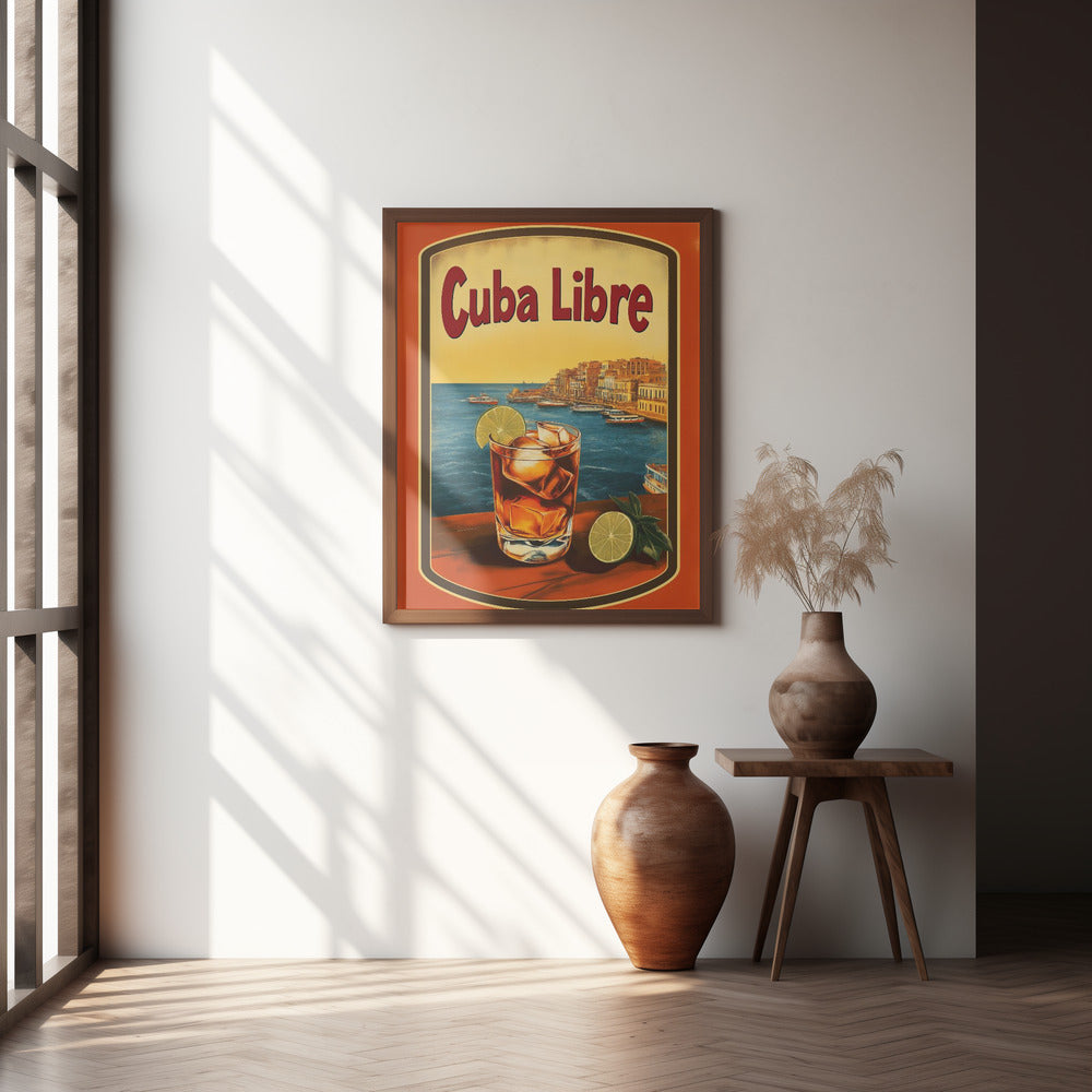 Cuba Libre Vintage Commercial Poster