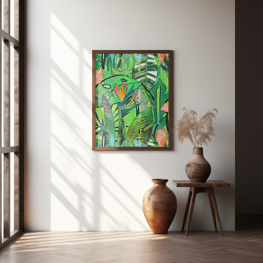 Bird of Paradise - Tropical Lush Poster