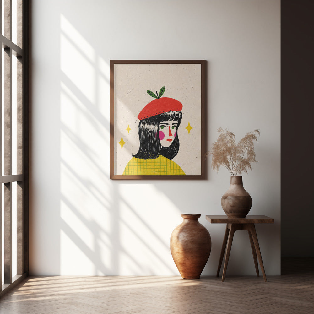 Apple Beret Poster