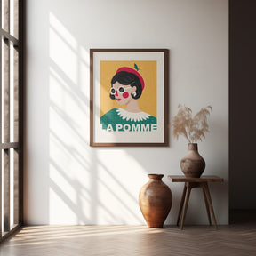 La Pomme French Fashion Portrait Poster