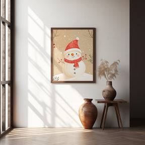 Christmas Snowman Poster