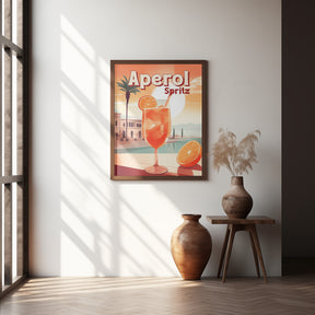 Aperol Spritz Tropical Poster