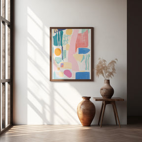 Abstract Colorful Geometry Poster