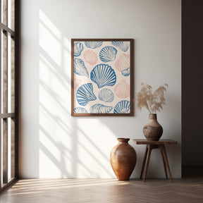 Seashell Pattern Poster