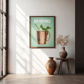 Gin Gin Mule Copper Poster