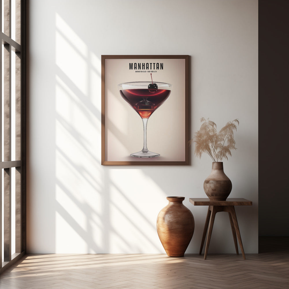 Manhattan Cocktail Poster