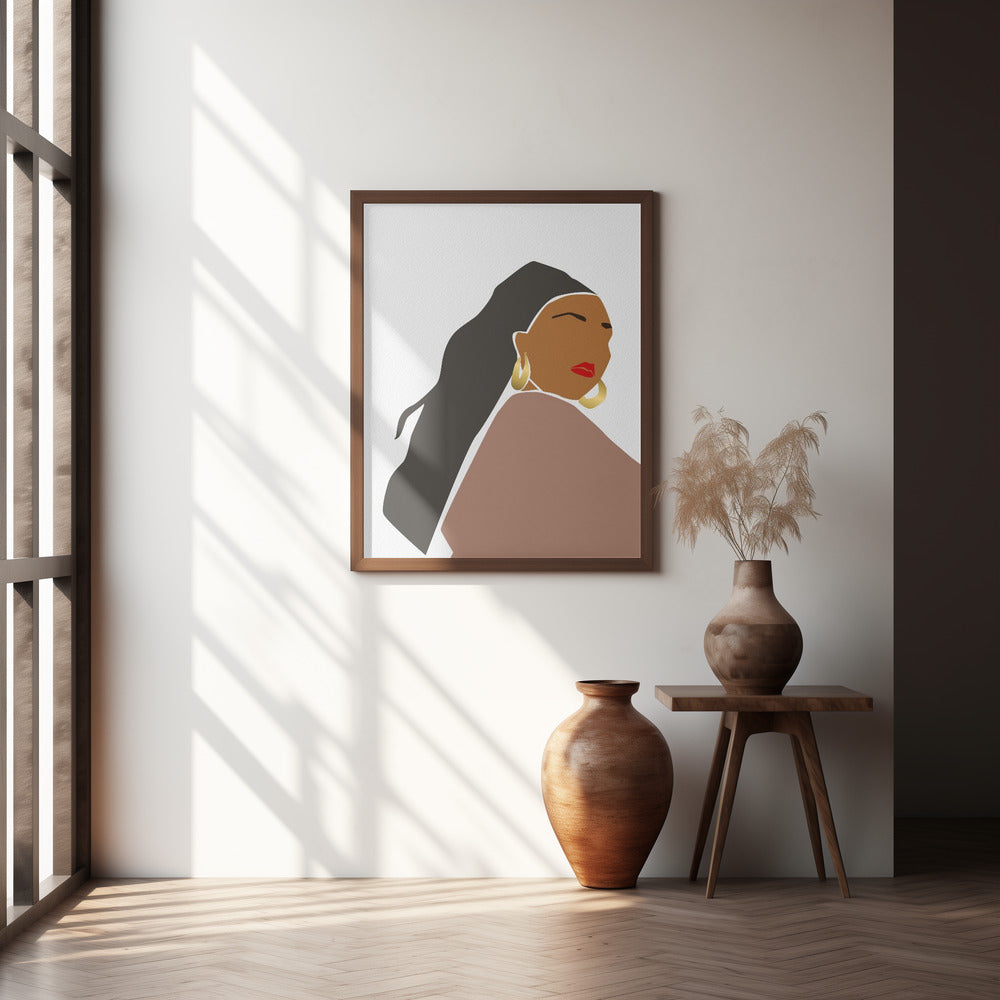 Abstract Portrait Poster