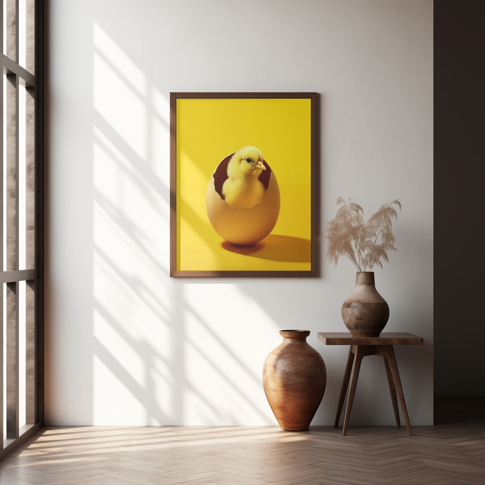 Yellow Chicken Poster